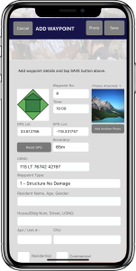 Figure 32. Add Waypoint screen